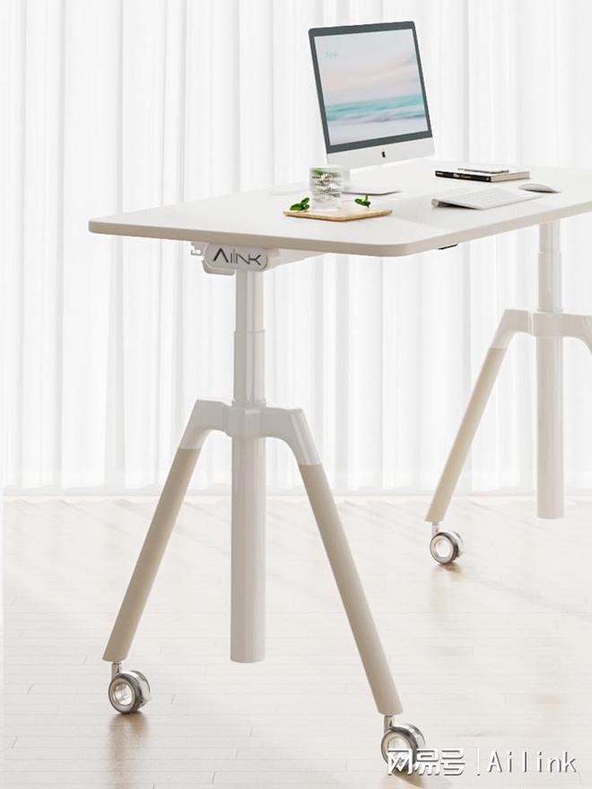 爱琳智能升降桌 A9 奶油白评测：肤感无醛 + 双电机 全能生活优选(图4)