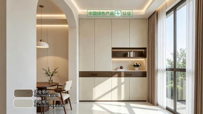 案例！华润顺德悦府143㎡X伟业板材简约全屋定制(图2)